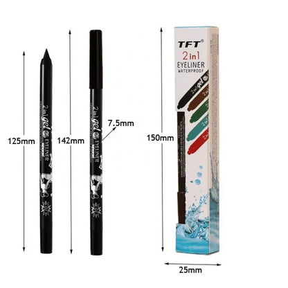 Long Lasting Eyeliner Pencil Colorful Pigment Waterproof Blue Black White Color Gel Eye Liner Pen