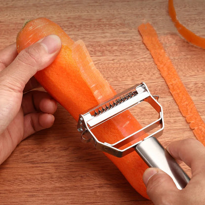 Stainless Steel Peeler Fruit Vegetable Multifunction Grater Julienne Peeler