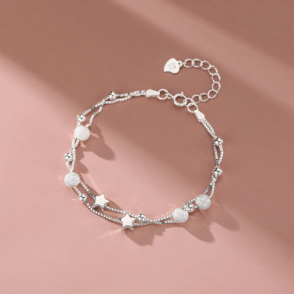 Sterling Silver Vintage Luxury Woman Bracelet