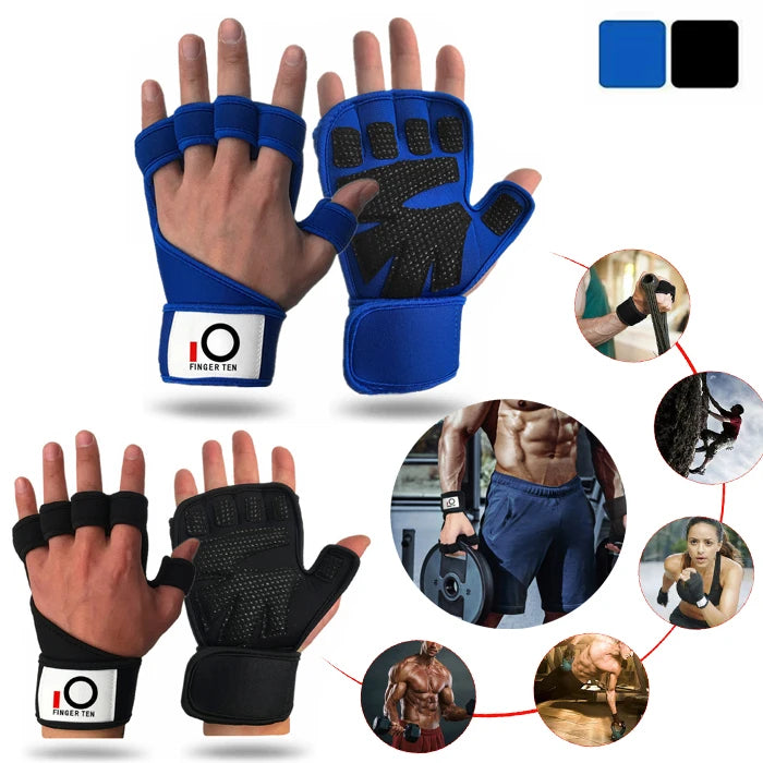 Fitness Exercise Gym Sports Outdoors Full Half Finger Gloves Body Building Weight Lifting Gloves