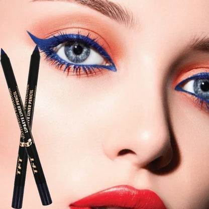 Long Lasting Eyeliner Pencil Colorful Pigment Waterproof Blue Black White Color Gel Eye Liner Pen