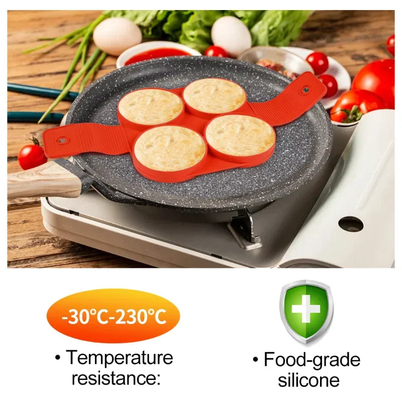 Egg Pancake Ring Nonstick Pancake Maker Mold Silicone Egg Cooker fried egg shaper Omelet