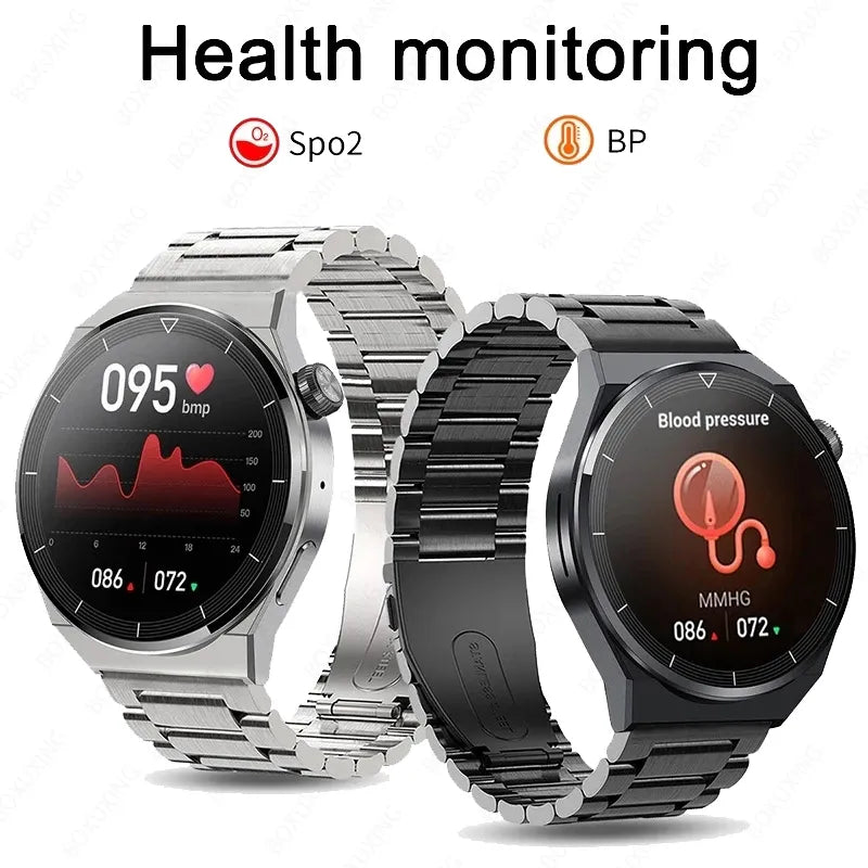 Smart Watch Men AMOLED 390*390 HD Screen Heart Rate Bluetooth Call Waterproof