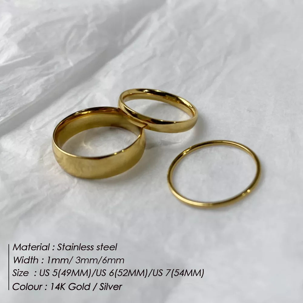 Stainless Steel e-Manco Classic Style Rings for Women