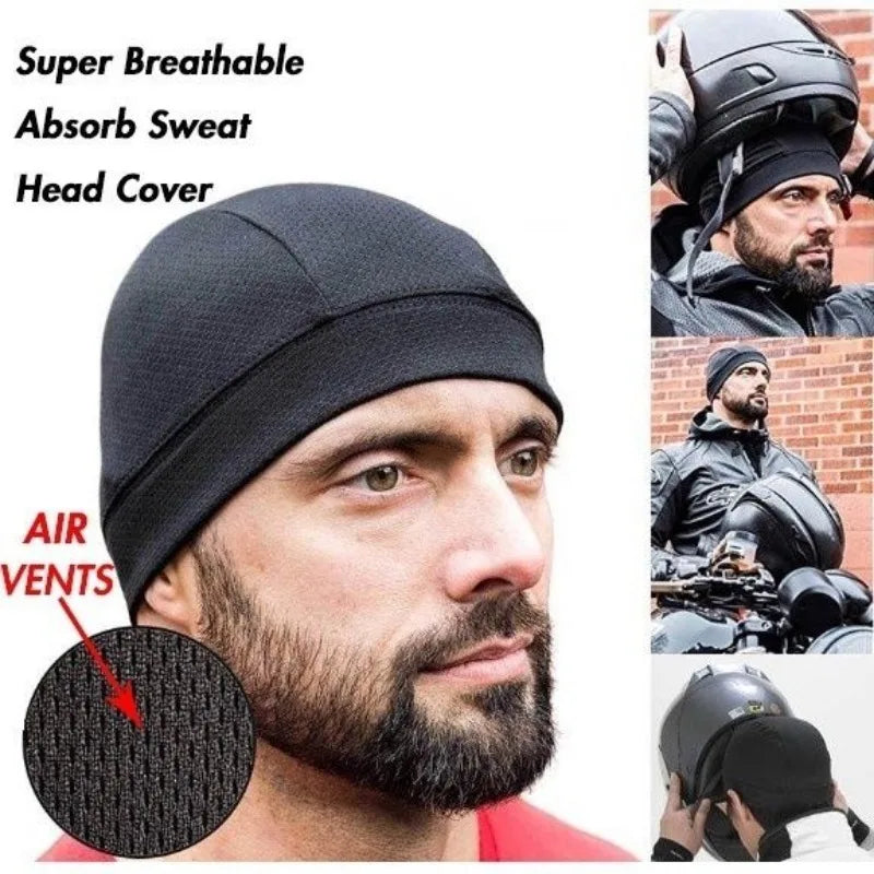 Cycling Helmet Hat Inner Cap Breathable Quick-drying Motorcycle Balaclavas Helmet Beanie Cap