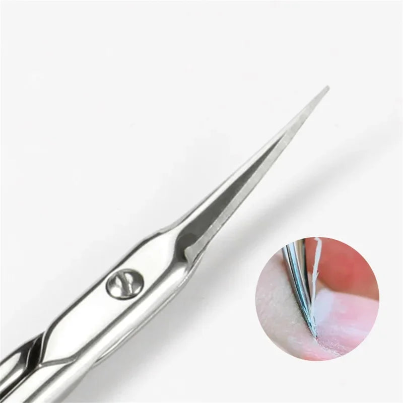 Cuticle Scissors Nail Cuticle Clippers Trimmer Dead Skin Remover Stainless Steel