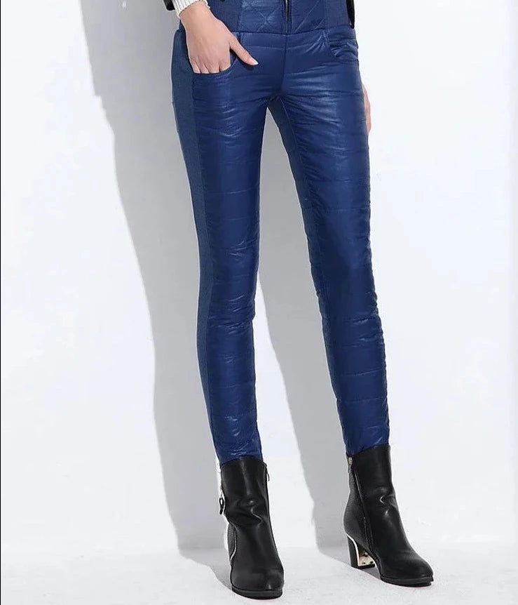 Pants Velvet Trousers Thickening Slim Thermal Female Warm Trousers Legging High Waist Pants