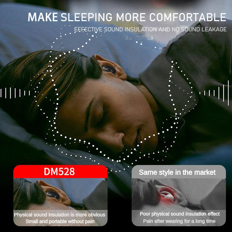 MD528 Invisible Sleep Wireless Earphone TWS Bluetooth Hidden Earbuds