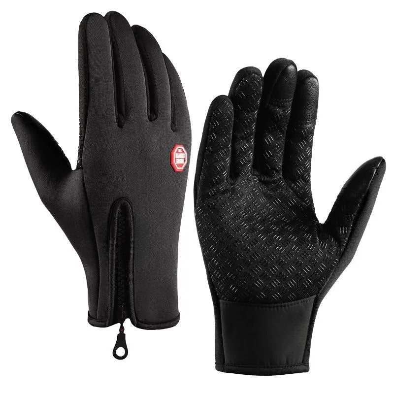 Waterproof Windproof Snowboard Motorcycle Riding Driving Warm Touchscreen Zipper Glove