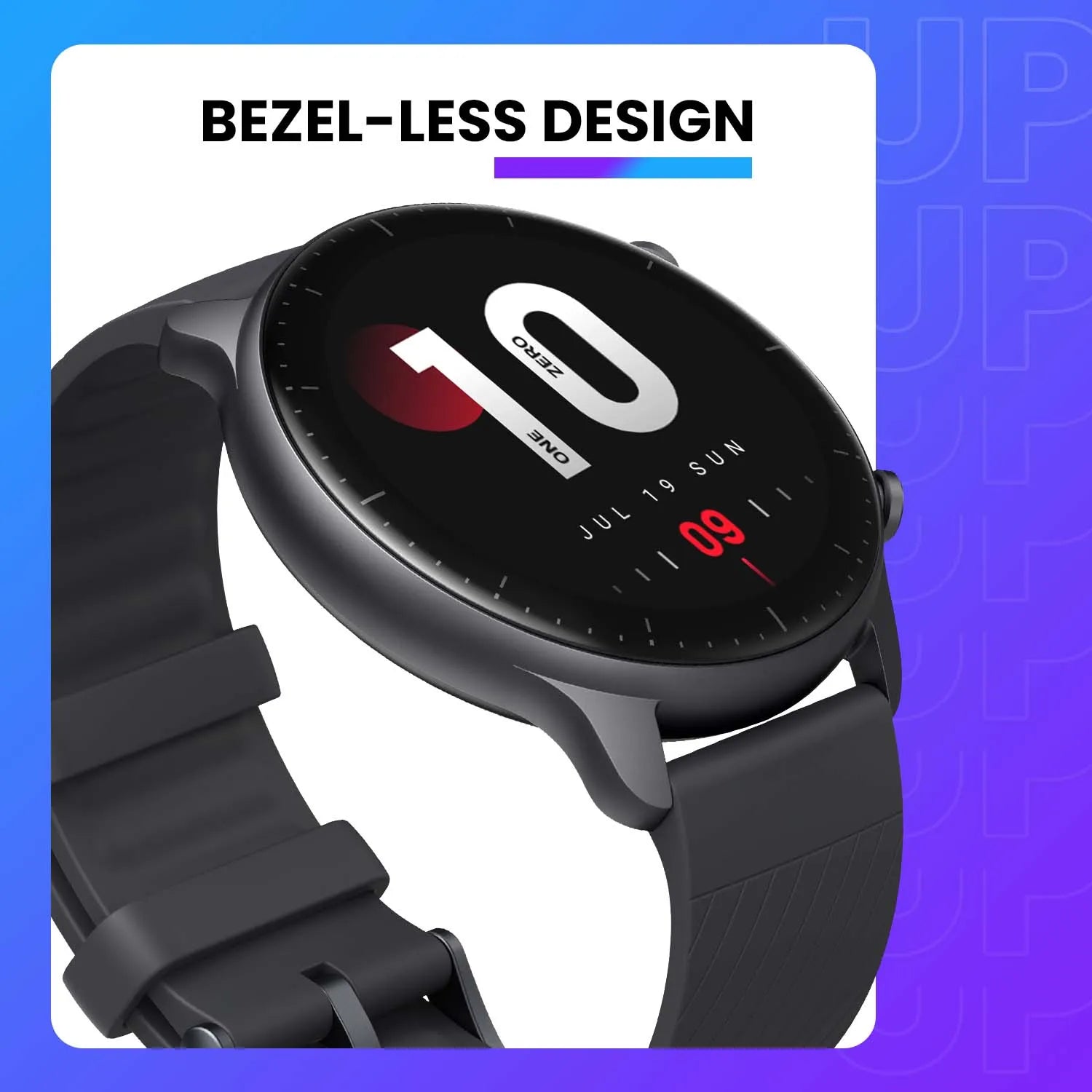 Smartwatch Alexa Built-in Curved Bezel-less Design Ultra-long Battery Life Smart Watch