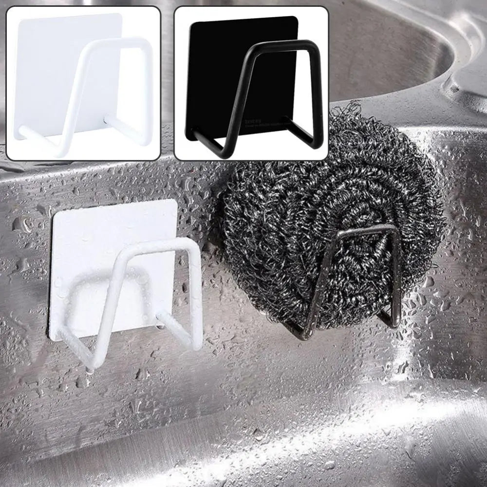 Sponges Holder Stainless Steel Kitchen Sink Drain Basket Drain Cleaning Brush