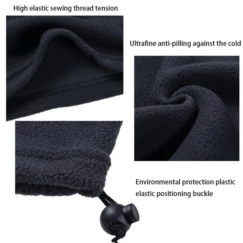 Fleece Warm Winter Windproof Neck Tube Scarf for Men Women