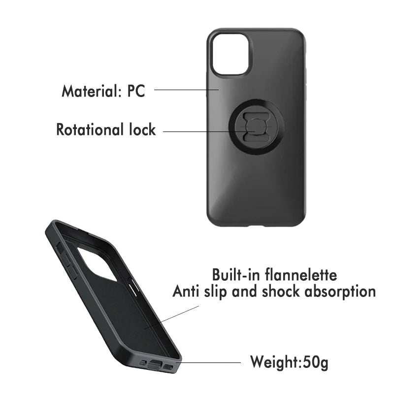 Motorcycle Bracket Mobile Phone Protection Case Quick Mounting Adapter Riding Smart Accessories