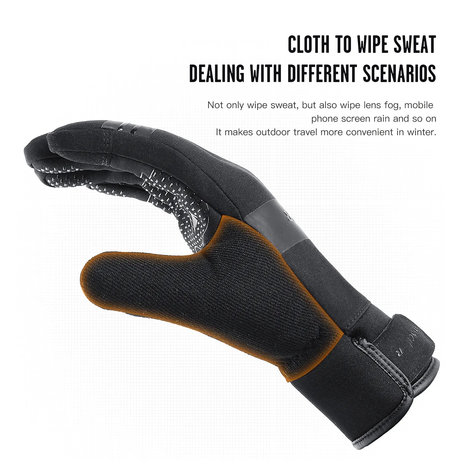 Thermal Fleece Running Ski Gloves for Men Women Gloves